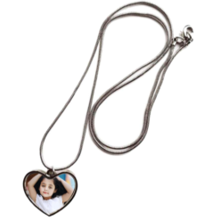 Personalized Heart Photo Necklace