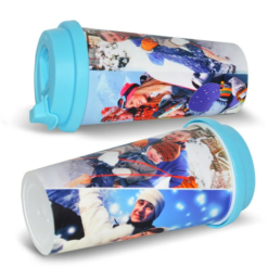 Blue Thermal Plastic Mug
